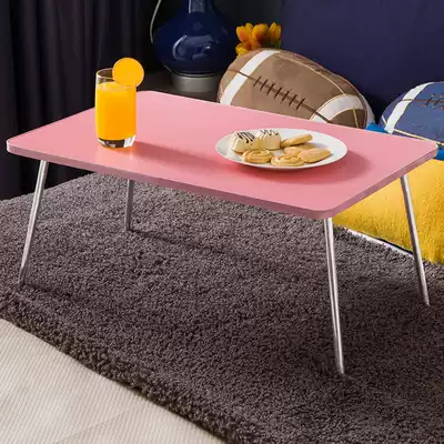 Notebook computer desk bed with dormitory table folding small table mobile desk student reinforced small table