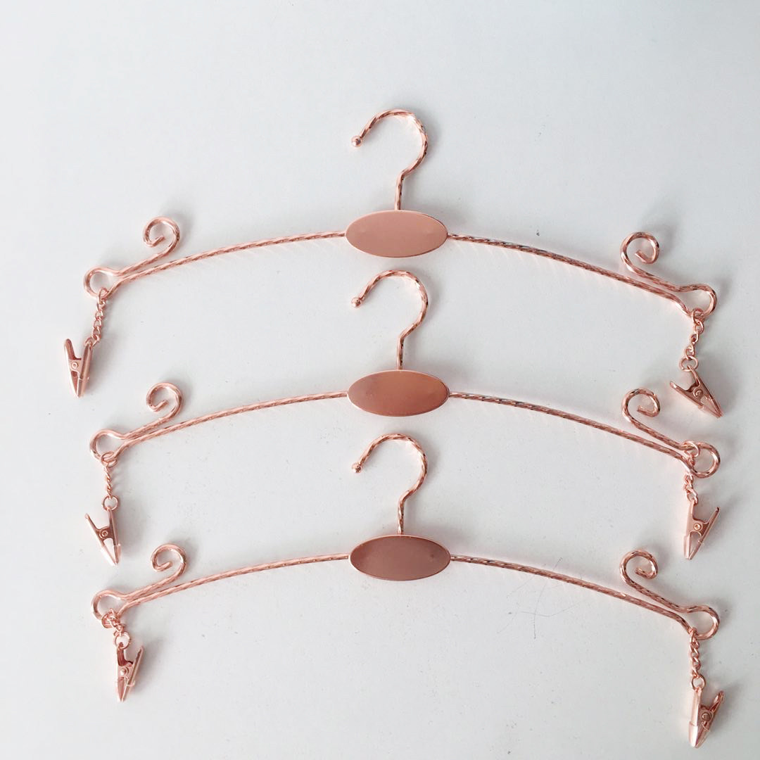 Metal underwear frame Rose gold rack bra clothing special clothing Clothing Clothes Metal underwear anti - slip clamp