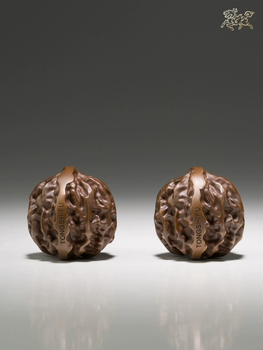 铜师傅 Медная ручка, украшение в руку для спортзала для офиса из грецкого ореха, подарок на день рождения