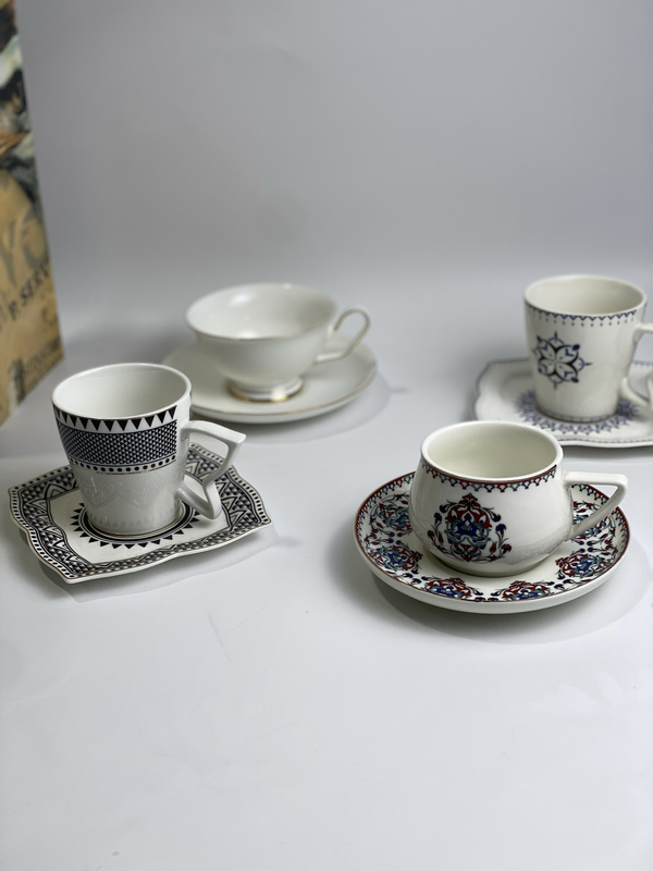 Export Turkish Coffee Cup and Saucer Set Ceramic Mug Afternoon Tea Gift 200ml European Style Creative Export Turkish Coffee Cup and Saucer Set Ceramic Mug Afternoon Tea Gift 200ml European Style Creative