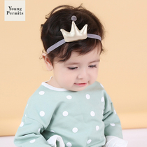 3-12 months baby hair band summer Korean boy baby simple Joker hair accessories girl princess cute crown headdress