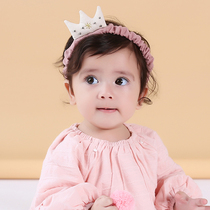 4-18 months baby hair band summer Korean girl baby girl cute hair accessories Princess Joker fabric crown headdress