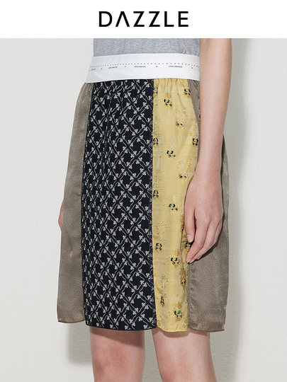 DAZZLE Rock Damen neuer Spleißrock im Yadan-Stil im chinesischen Stil