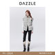 DAZZLE chaleco de tweed chaqueta de plumón con logo bordado de lentejuelas casual de invierno para mujer