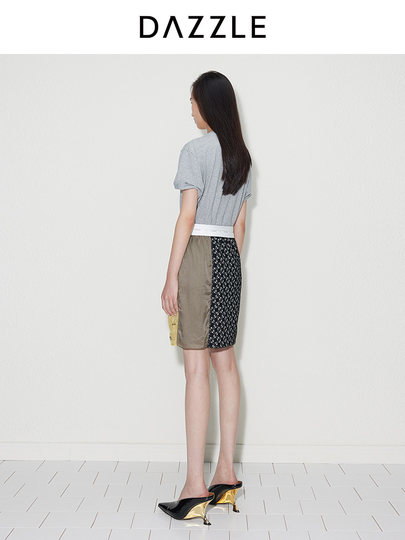 DAZZLE Rock Damen neuer Spleißrock im Yadan-Stil im chinesischen Stil