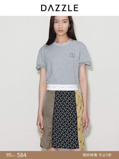 DAZZLE Rock Damen neuer Spleißrock im Yadan-Stil im chinesischen Stil