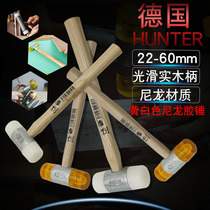 German Hunter nylon rubber hammer White rubber hammer Floor Champagne yellow rubber hammer 22 27 32 35 40 50 60mm