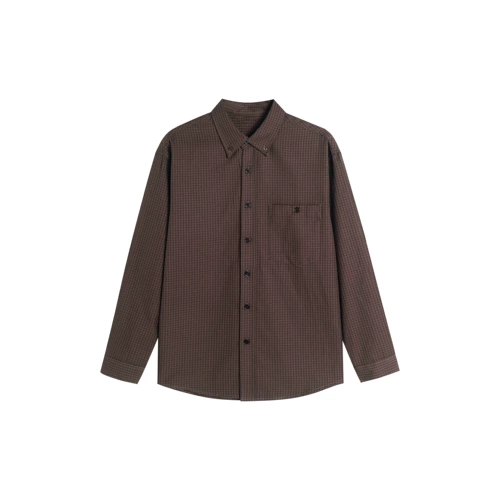 Eli [Рождественская ярмарка] 25 весенняя мода, окрашенная в пряжу ретро, простая рубашка в клетку с непринужденным ощущением