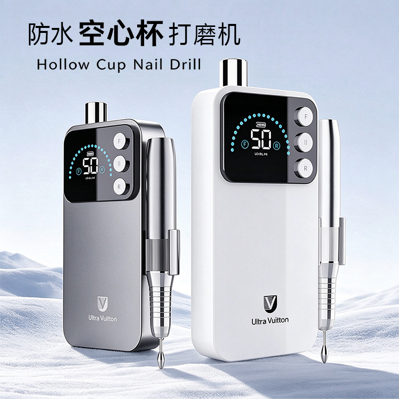 Hollow Cup Nail Polisher Waterproof Rechargeable Electric Nail Removal Machine Nail Grinding Machine for Removing Dead Skin Nail Salon Hollow Cup Nail Polisher Waterproof Rechargeable Electric Nail Removal Machine Nail Grinding Machine for Removing Dead Skin Nail Salon