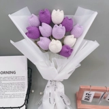 Плетеный трехмерный набор материалов ручной работы, реалистичный крючок для вязания для друга, букет, «сделай сам», подарок для девушки