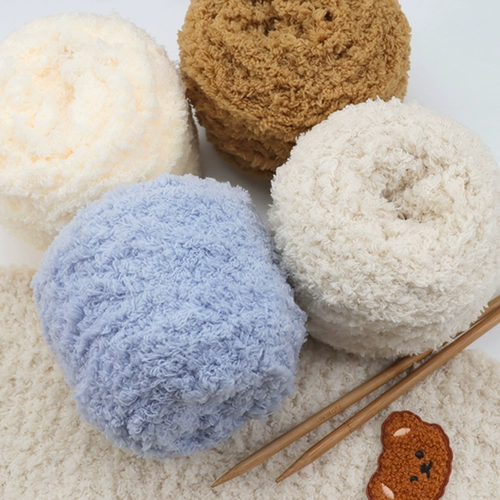 世纪美织 Коралловый клубок пряжи, шарф, детское плетеное полотенце ручной работы, «сделай сам»