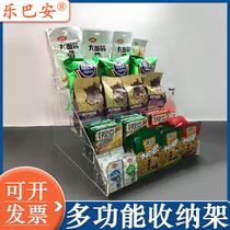 Convenience Store Show Shelves Supermarket Bar Counter Terrace Small Snack Shelf Food Small Shelf Desktop Style Cashier Desk Front Rack