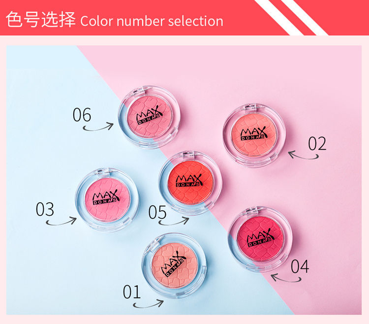 Phấn má chính hãng Rouge Powder Plaster Pan màu nude Trang điểm cho người mới bắt đầu Sửa chữa Làm sáng màu da Màu lâu trôi Trang điểm tự nhiên Màu hồng mờ má hồng dior