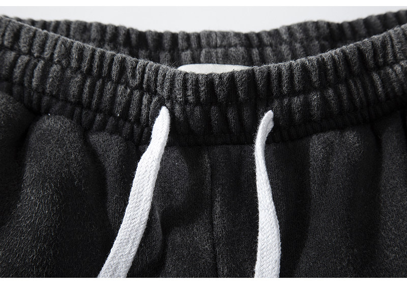 Vintage Black Ash Drop-Crotch Joggers