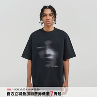 BLACK OF EXIT Хлопковая футболка с коротким рукавом с круглым воротником, короткий рукав, этнический стиль