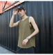 Châu Âu và Hoa Kỳ đường phố cao cấp rắn màu cơ sở vest thủy triều ao ba lo nam