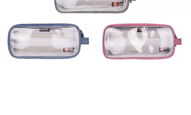 BUBM xách tay lưu trữ kỹ thuật số hai lớp máy tính xách tay ASUS sạc điện đầu gói cáp dữ liệu tai nghe túi mỹ phẩm điện thoại di động CF thẻ nhớ hộp đầu đọc thẻ U đĩa U gói phụ kiện lá chắn - Lưu trữ cho sản phẩm kỹ thuật số hộp đựng tai nghe sony
