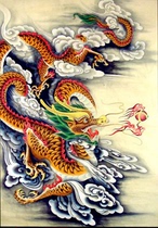 Su embroidery diy kit beginner Xiangyun dragon pattern hand embroidery decorative painting