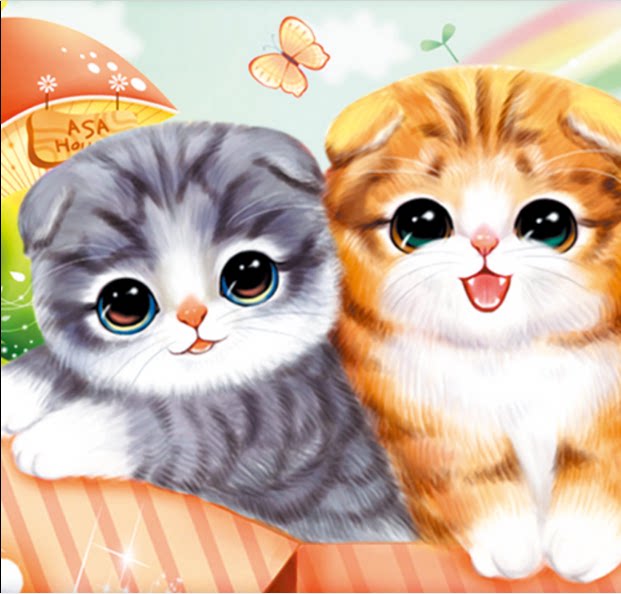 Suembroidered Embroidery Diy Beginue Kit New Cute Cartoon Cat 