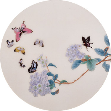 Soda embroidery Diy kit beginning Butterfly orchid picture manual embroidery self-taught decorative painting package ( )