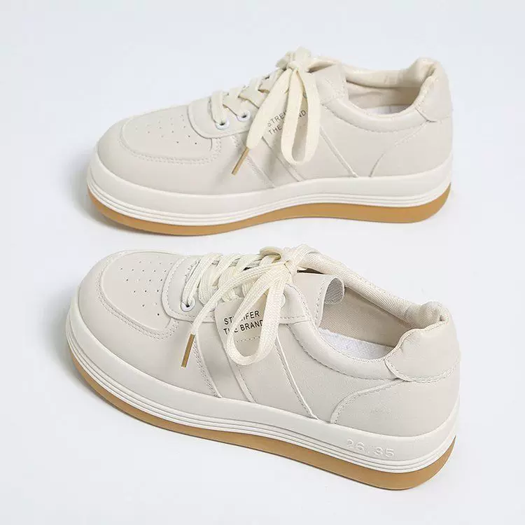 Tide, universal demi-season white shoes for leisure