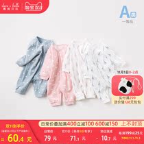 David Bella autumn baby cotton jumpsuit female baby jumpsuit newborn pajamas