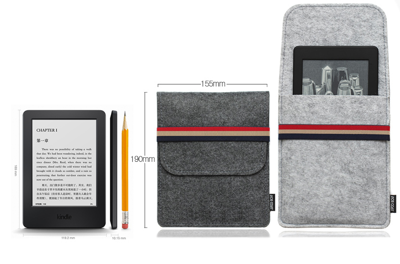 ACECOAT Kindle Bìa Paperwhite3 Shell E-book Phụ Kiện KP3 Tay Túi 558 Starter Edition Leather Case Đọc ireader Túi Bảo Vệ voyage Lưu Trữ Cầm Tay túi