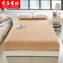 Nordic pure cotton bed Bamboo Hat single piece Thickened Grip Cotton Mat Dreams protective sleeves Anti-slip bed cover bed cover mattress cover 1 8 m