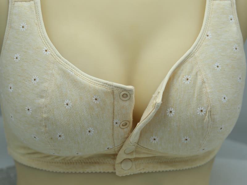 Trung niên và cũ khóa áo ngực thể thao không có vòng thép XL áo ngực mỏng kiểu đồ lót cotton cũ áo ngực 3 dây