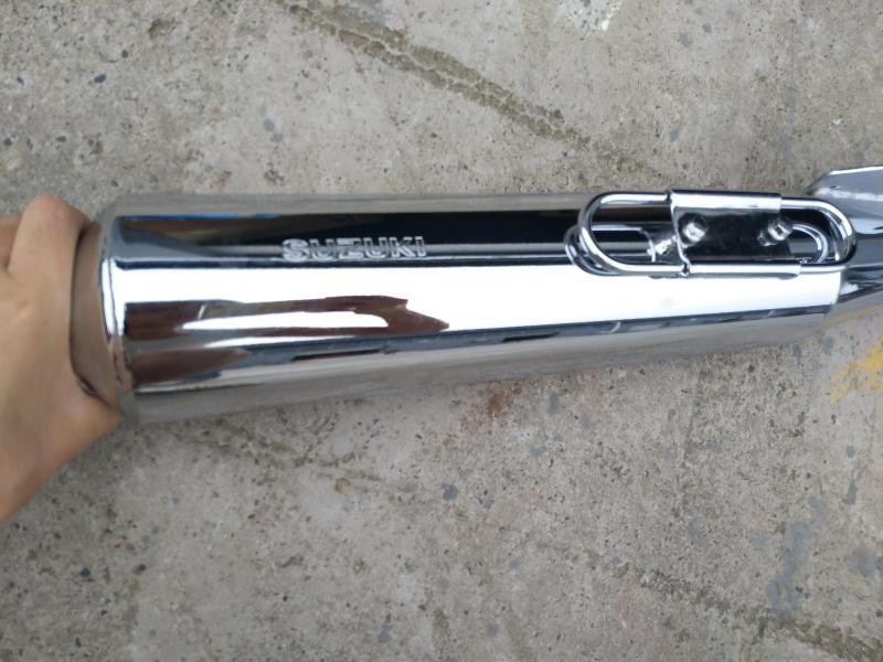 Áp dụng cho xe máy Qingqi Suzuki SUZUKI phụ tùng nguyên bản ống xả giảm thanh Sai Chi QS110 - Ống xả xe máy bô xe máy wave 110