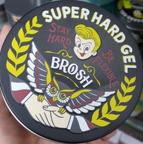 BROSH x Blue Velvet Thard gel Mens powerful styling wax moisturizing clear and fragrant limited packaging