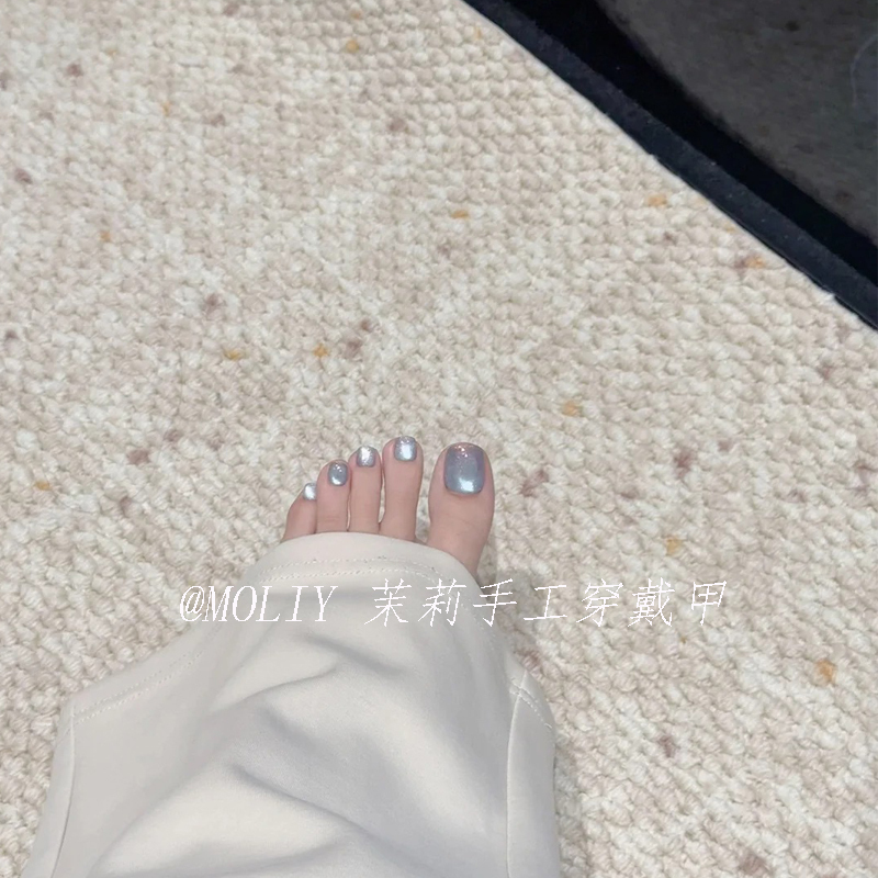 Aurora Green Pink Summer Glacier Blue Cat Eye Handmade Wearable Nail Tips Fake Nails for Pregnant Women Phototherapy Manicure Aurora Green Pink Summer Glacier Blue Cat Eye Handmade Wearable Nail Tips Fake Nails for Pregnant Women Phototherapy Manicure