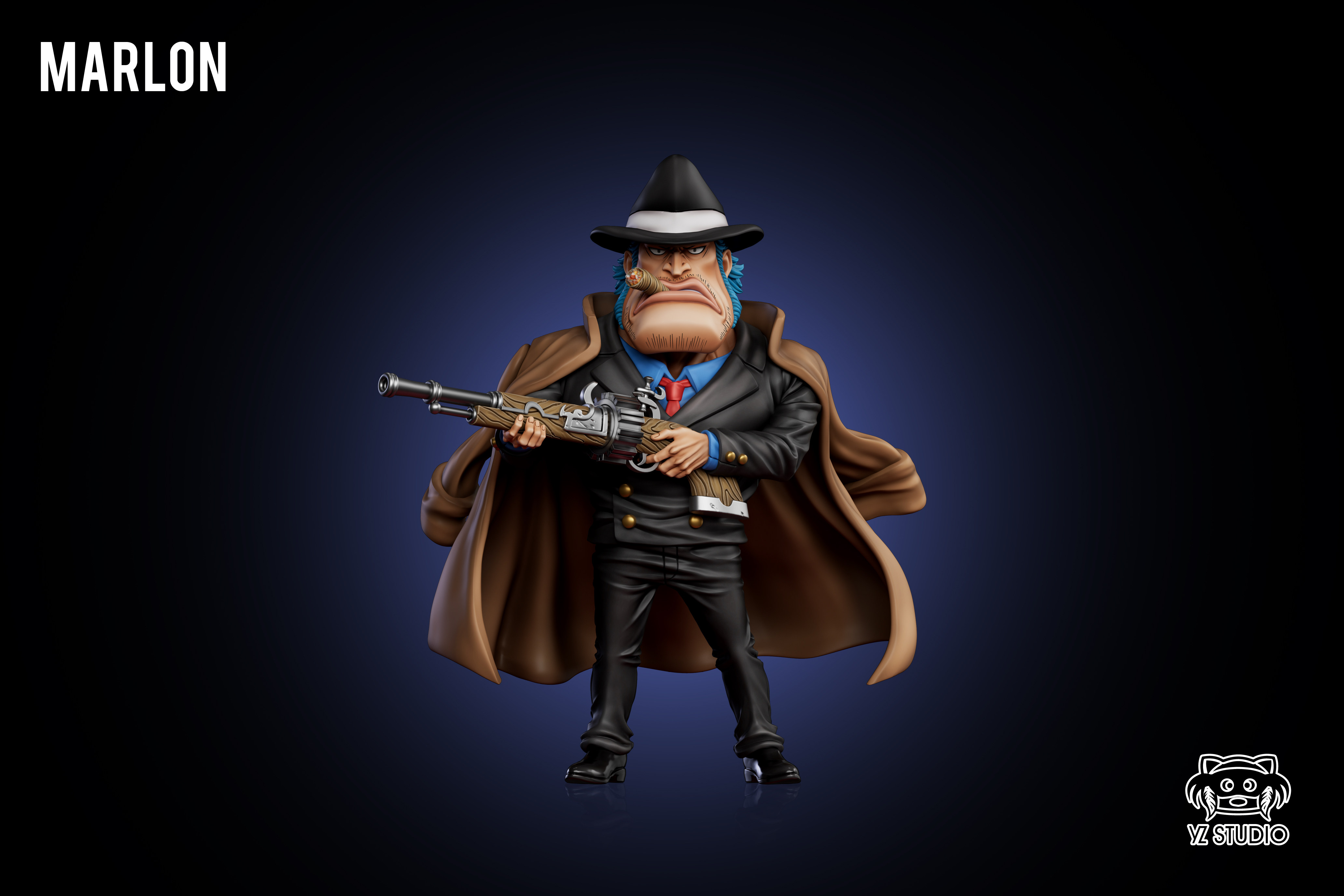 YZ Studio One Piece Marlon Model Pre-order WCF Scale Painted Resin