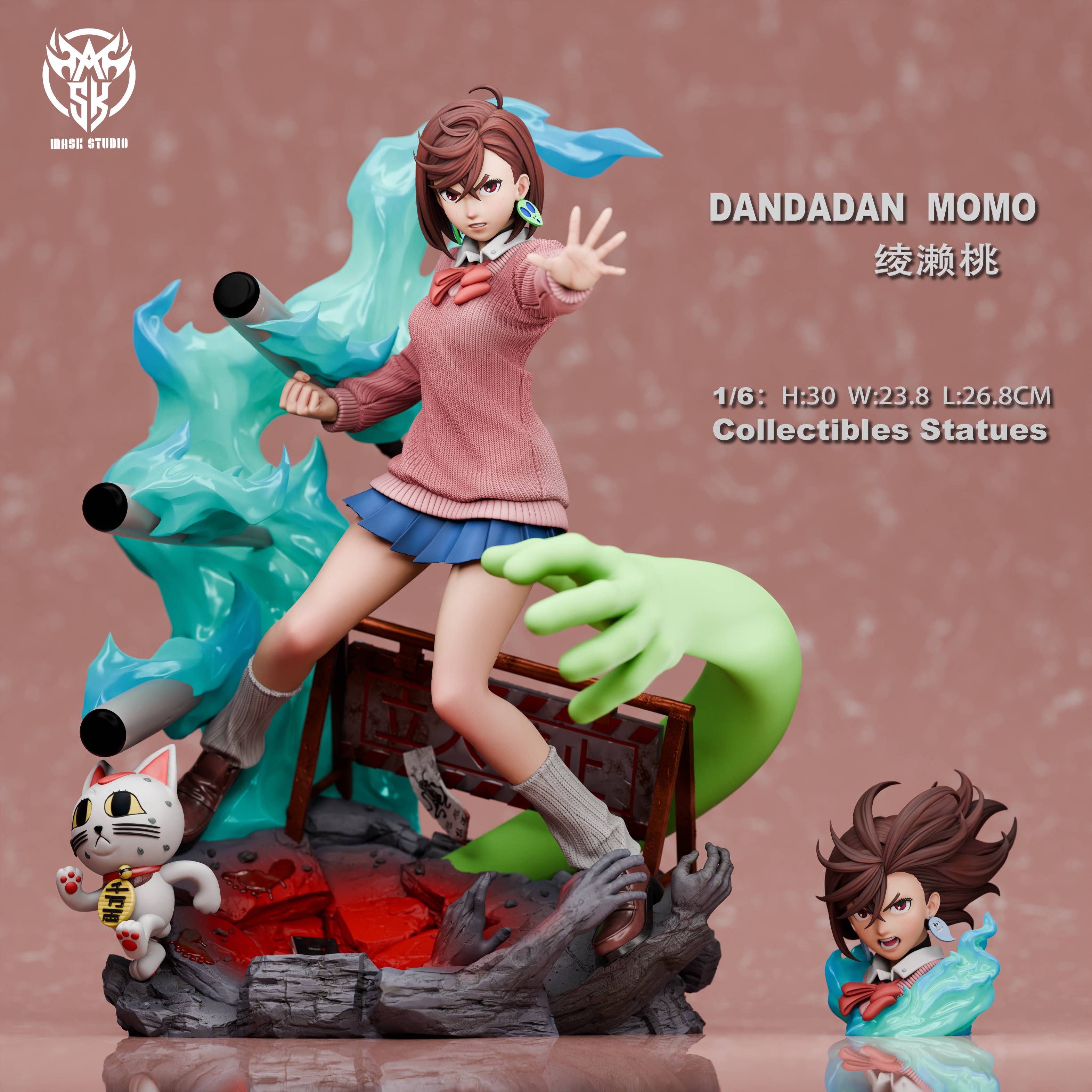 MASK Studio Dandadan Momo Ayase Statue Resin Pre-order 1/6