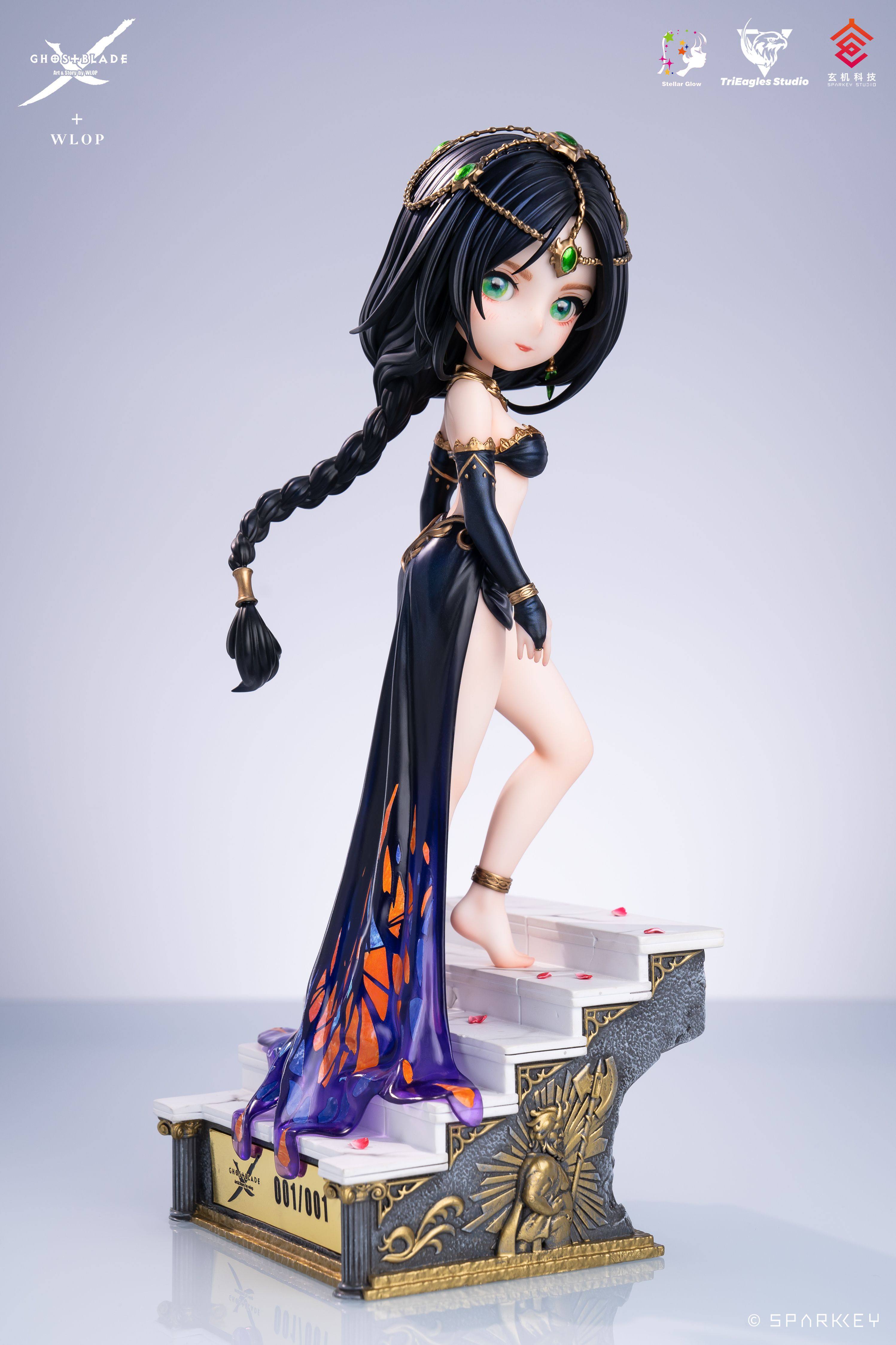 エレン・フライス　elein fleiss 本人撮影ポラロイド　額装済 WLOP TRIEAGLES Ghost Blade Aeolian Resin Model Pre-order H27cm