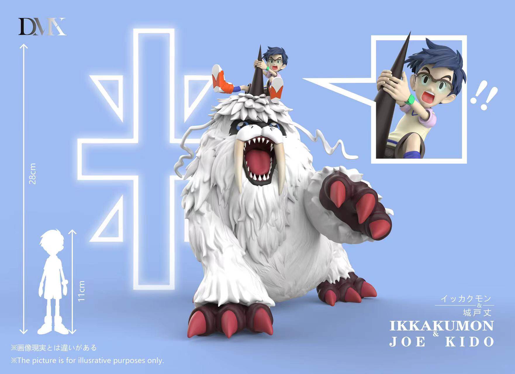 DMX Studio Digimon Ikkakumon Resin Statue Joe Kido Model In Stock