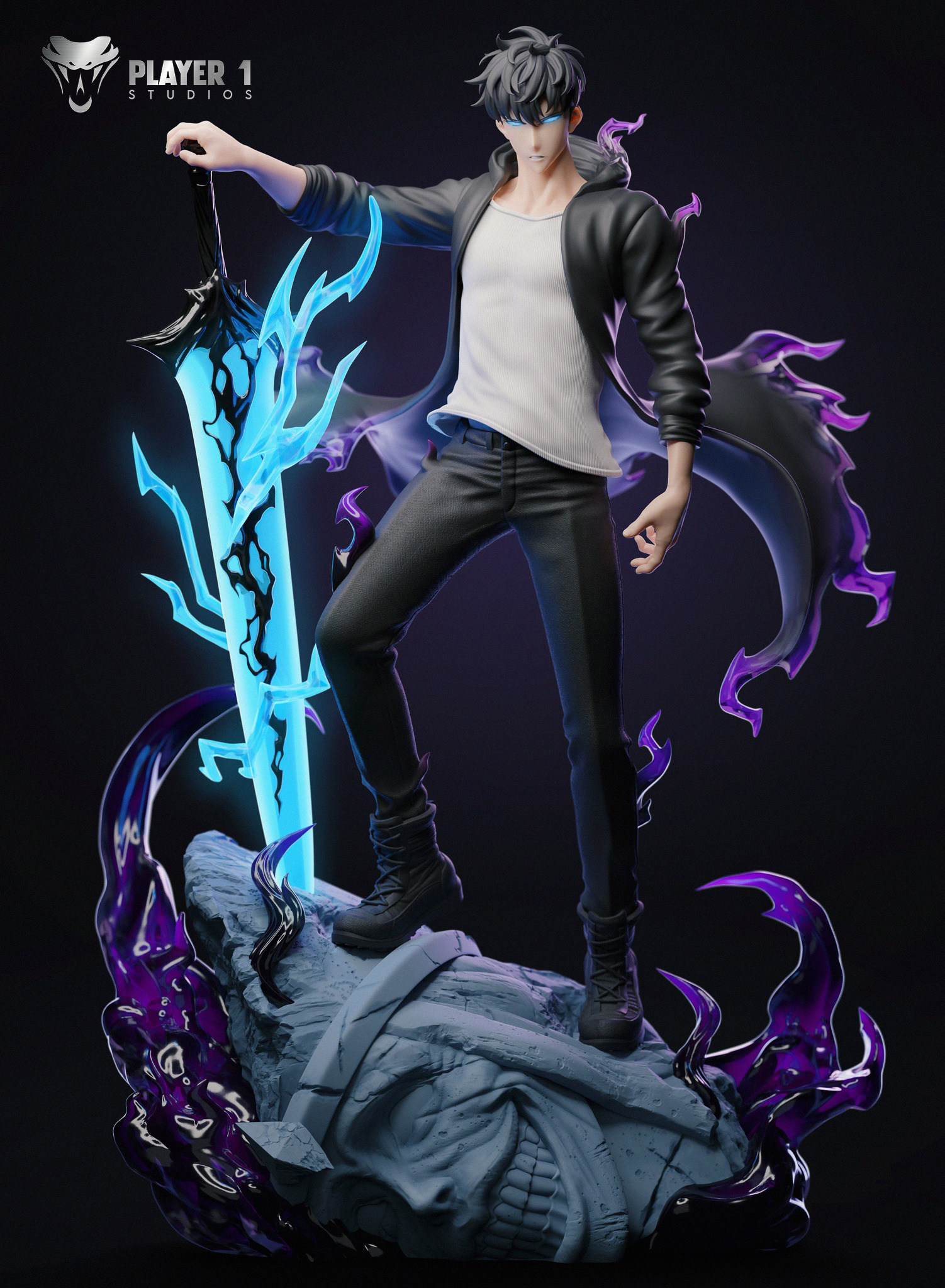 Player 1 Studio Solo Leveling Jin Woo Model Pre-order PU 1/4 Scale