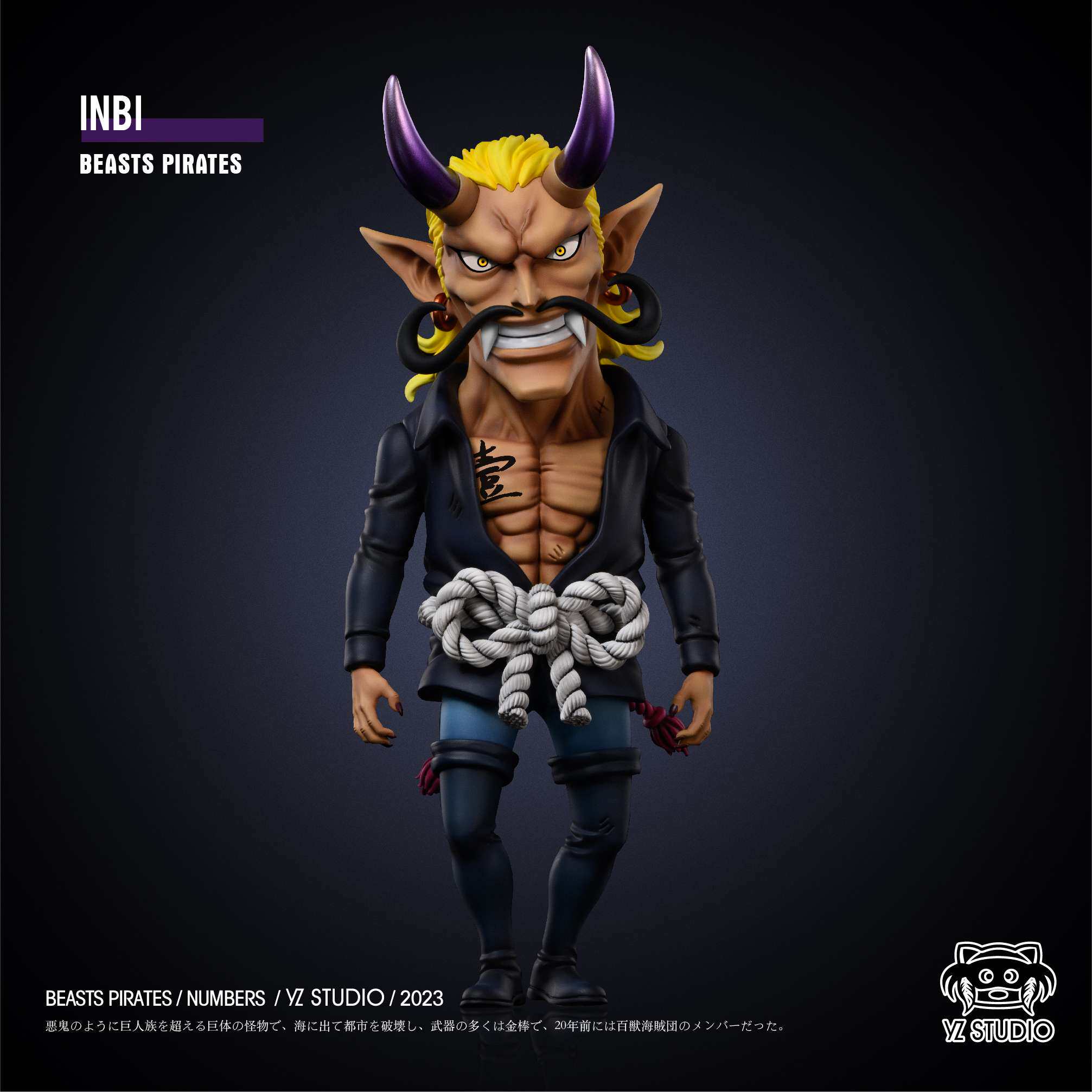 YZ Studio One Piece Inbi Resin Statue Pre-order WCF Scale H17.3cm