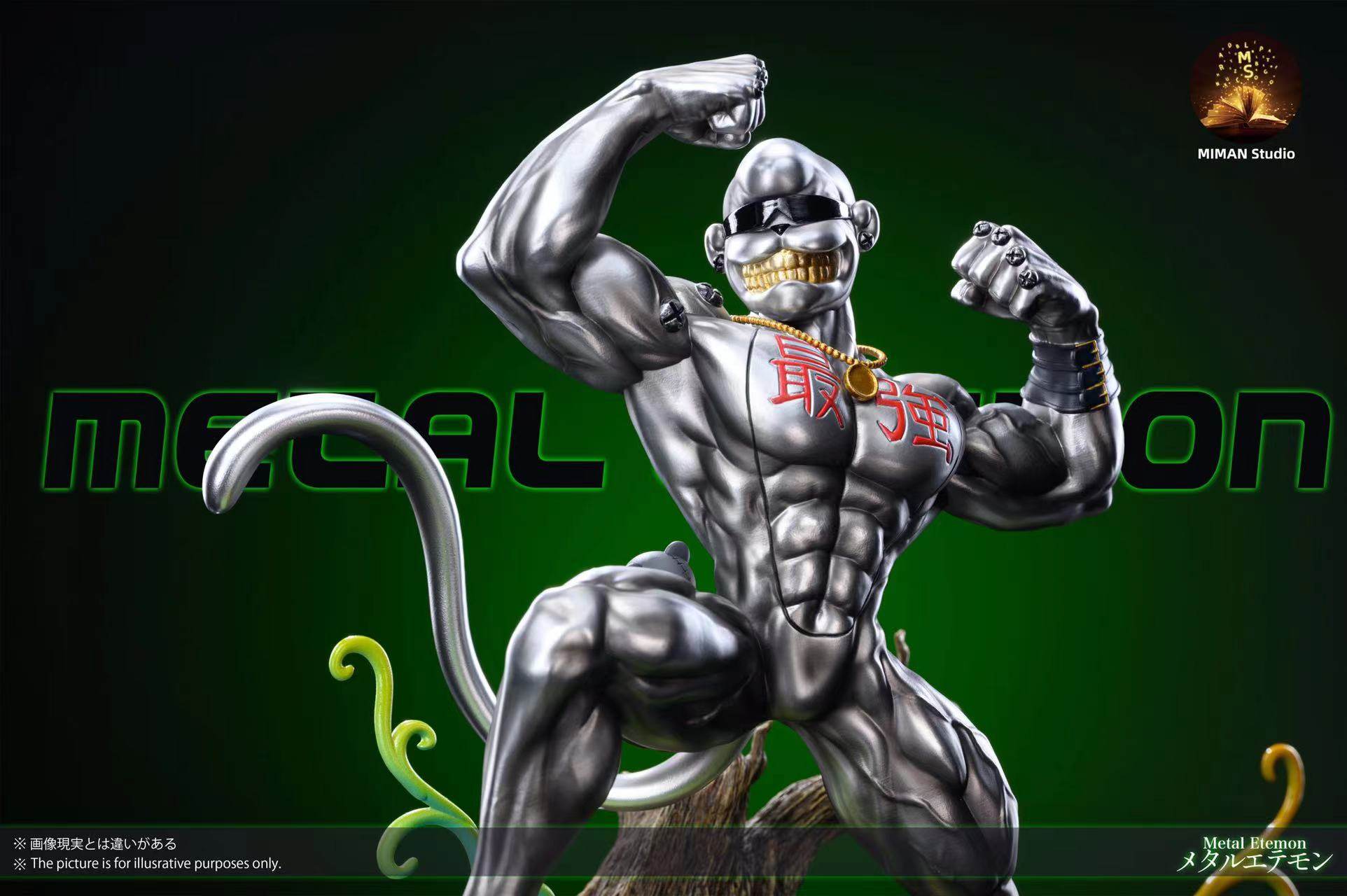 デジモン MIMAN-STUDIO メタルエテモン フィギュア MIMAN Studio Digimon Metal Etemon Resin Statue In Stock H22cm