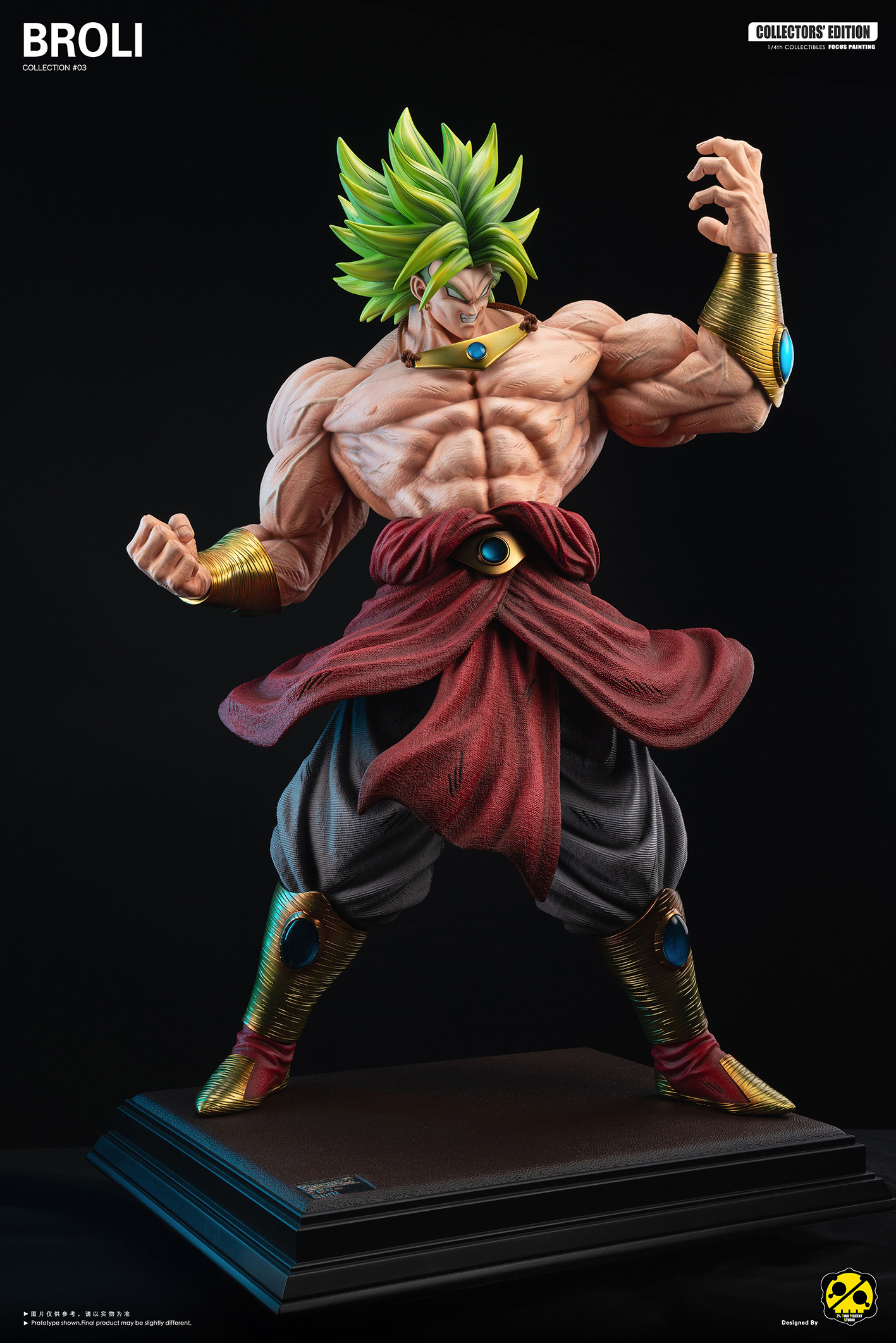 2% Studio Dragon Ball Broly Resin Statue In Stock H86cm Broli
