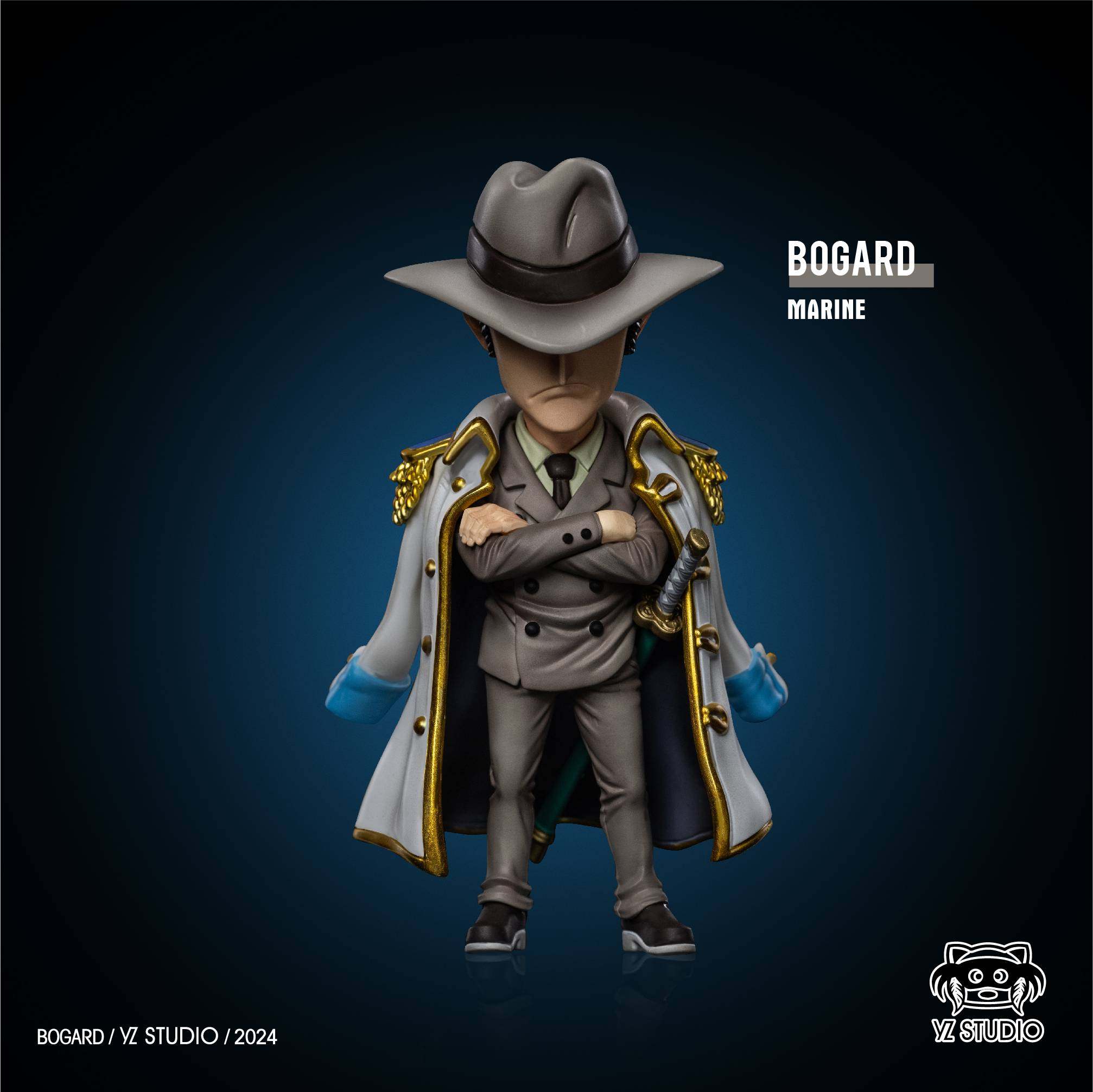 YZ Studio One Piece Marine Bogard Resin Statue Pre-order H8.3cm