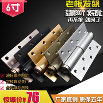 Invisible door hinge hydraulic buffer hidden damping silent positioning rebound automatic closing wooden door spring hinge