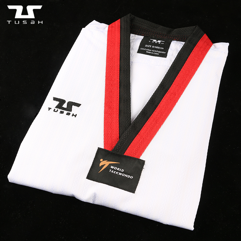 Taekwondo Suit for Children Training Beginners Taoist Suit Adult Coaching Suit for Female College Students Competition Competitive Clothing Customization