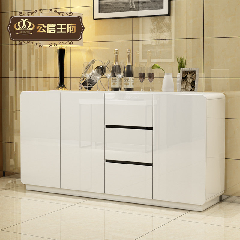 Dining Cabinet Modern Minima Kitchen Containing Cabinet Living-room Storage Tea Water Cabinet Integrated By Wall Wine Cabinet Large Capacity Bowl Tray Cabinet