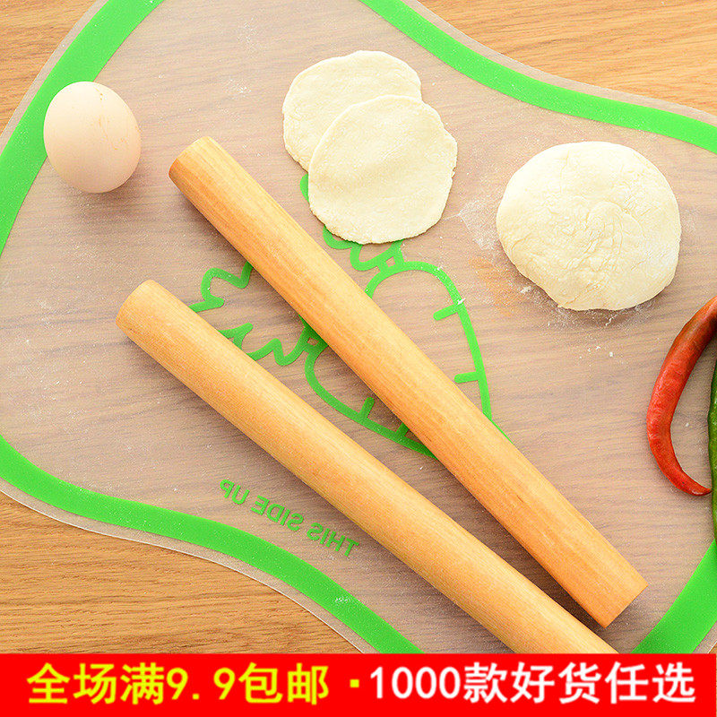 Exhibition wooden wooden stick solid wooden stick bread pizza pizza dumpling leather stick stick pressed on stick