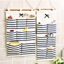 Cotton numb-style cloth art hanging wardrobe containing hanging bag wall storage bag Dormitory God Instrumental Door Back Hanging Wall Cashier Bag