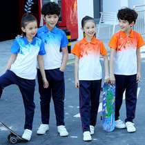 Spring Summer Kindergarten Teachers Garden Suit Men And Women Childrens Parent-child Chorus Performance Class Sportswear Sports Suit Elementary School Uniforms