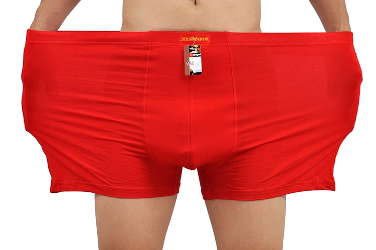Quần lót năm nay Quần lót nam cực lớn cộng với quần lót XL béo mập Modal lớn màu đỏ cực lớn 9XL
