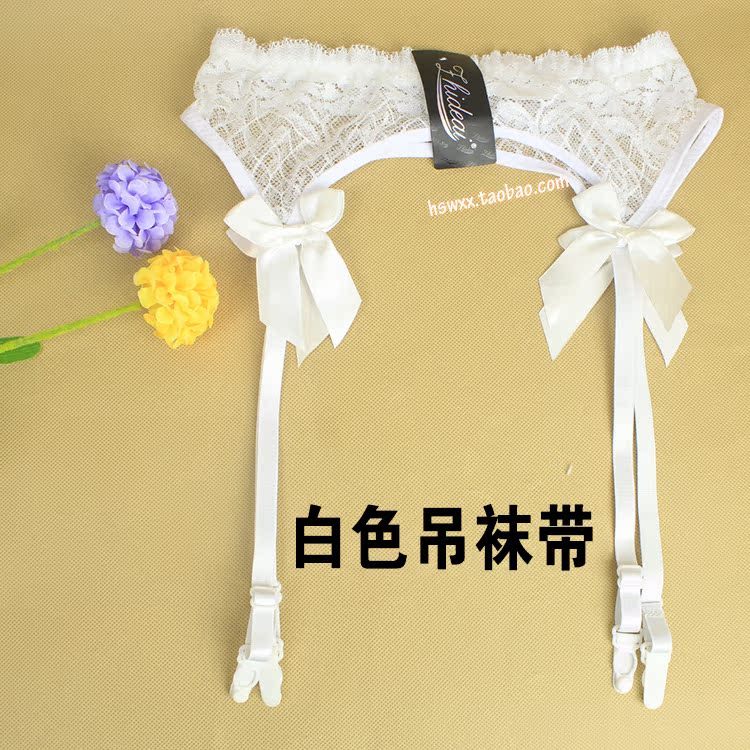 Châu âu và Mỹ siêu mỏng màu đen trắng ren treo vớ lưới lớn garter với vớ đặt trên đầu gối dài vớ mã