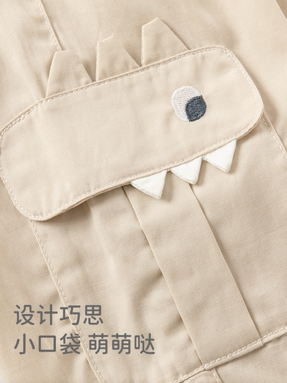 戴维贝拉男童工装裤男宝宝休闲裤子儿童夏季新款长裤婴儿衣服童装